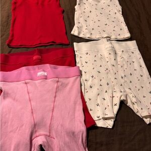 Holiday Skims tanks and shorts